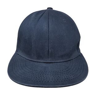 Cursedi Snapback Hat Blue OSFA Adjustable Vented Holes 6 Panel Blank